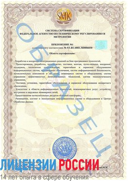 Образец сертификата соответствия (приложение) Волжск Сертификат ISO 27001